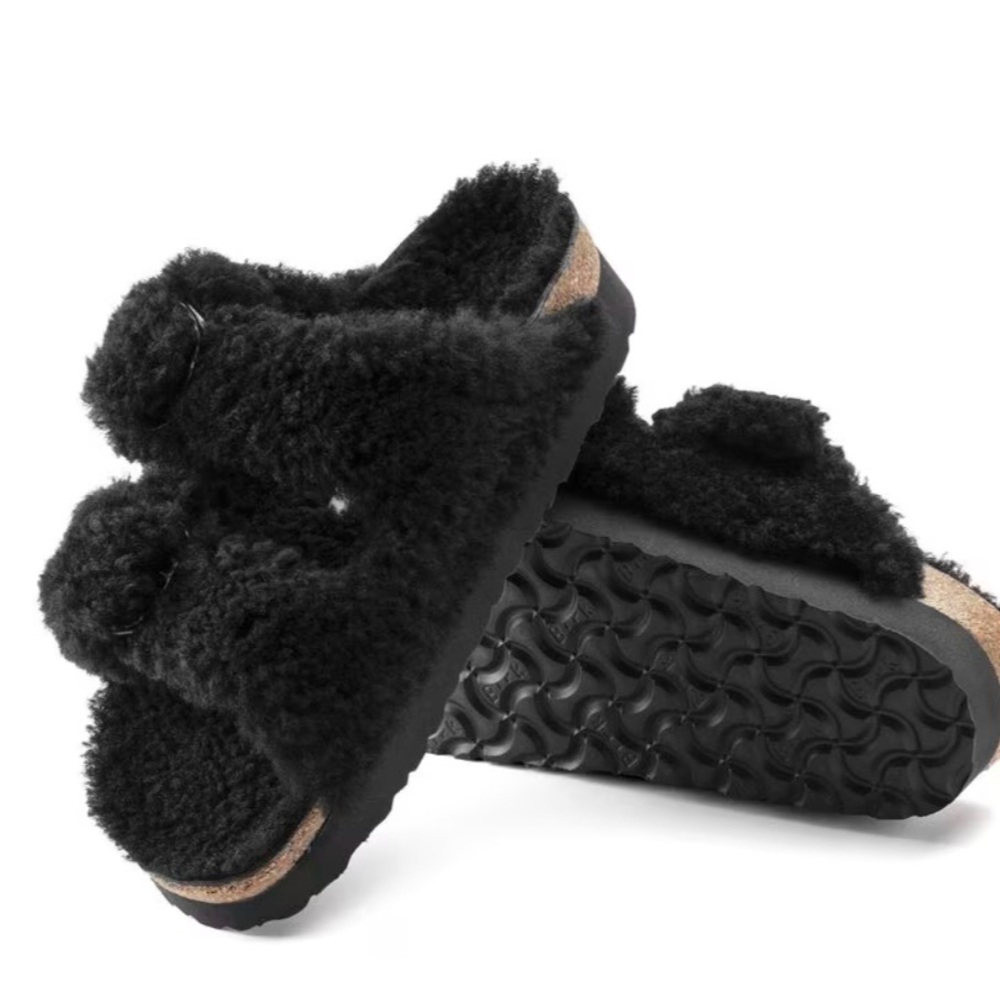 NEW Birkenstock Arizona Papillio Teddy Shearling Sandals
